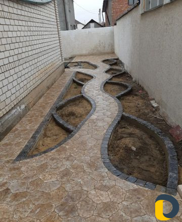 Укладка тротуарной плитки