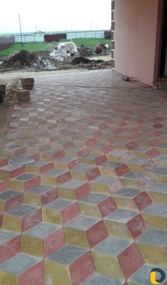 Укладка тротуарной плитки