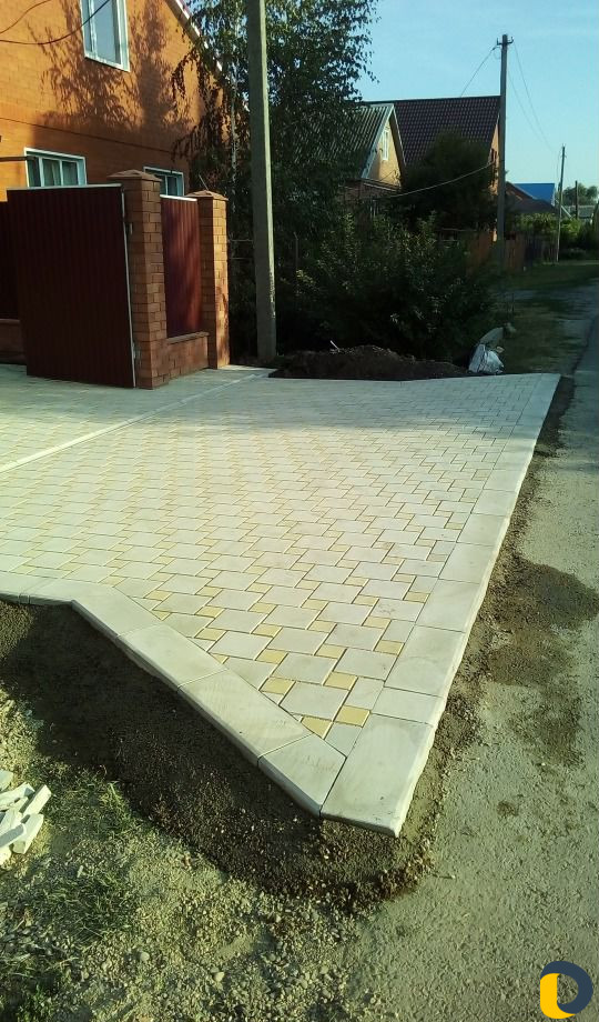 Укладка тротуарной плитки