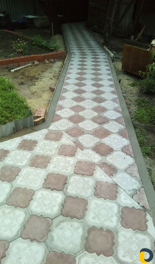 Укладка тротуарной плитки