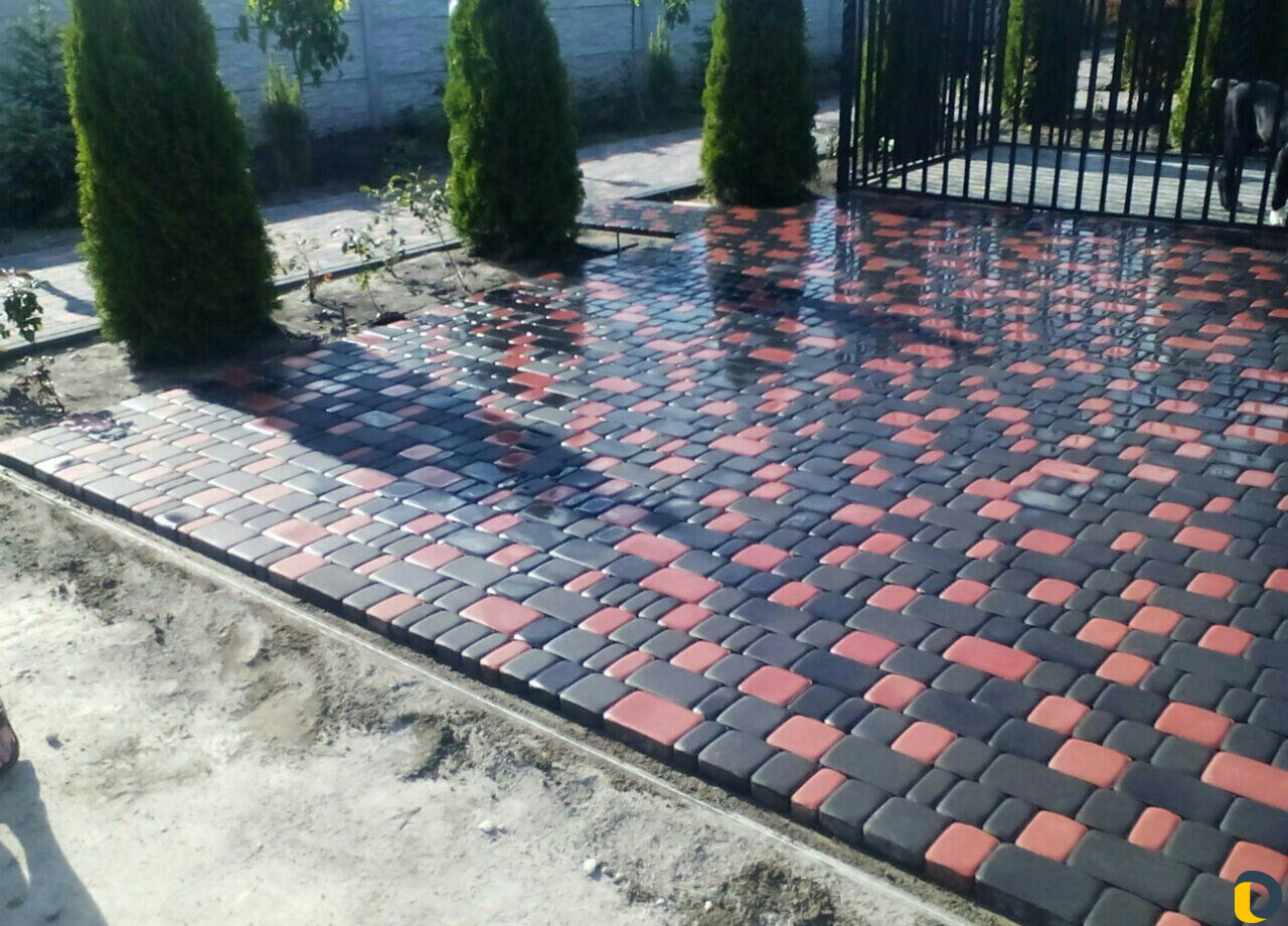 Укладка тротуарной плитки