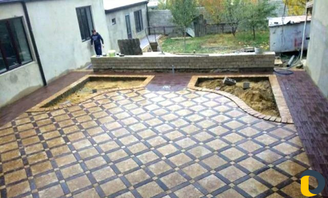 Укладка тротуарный плитки