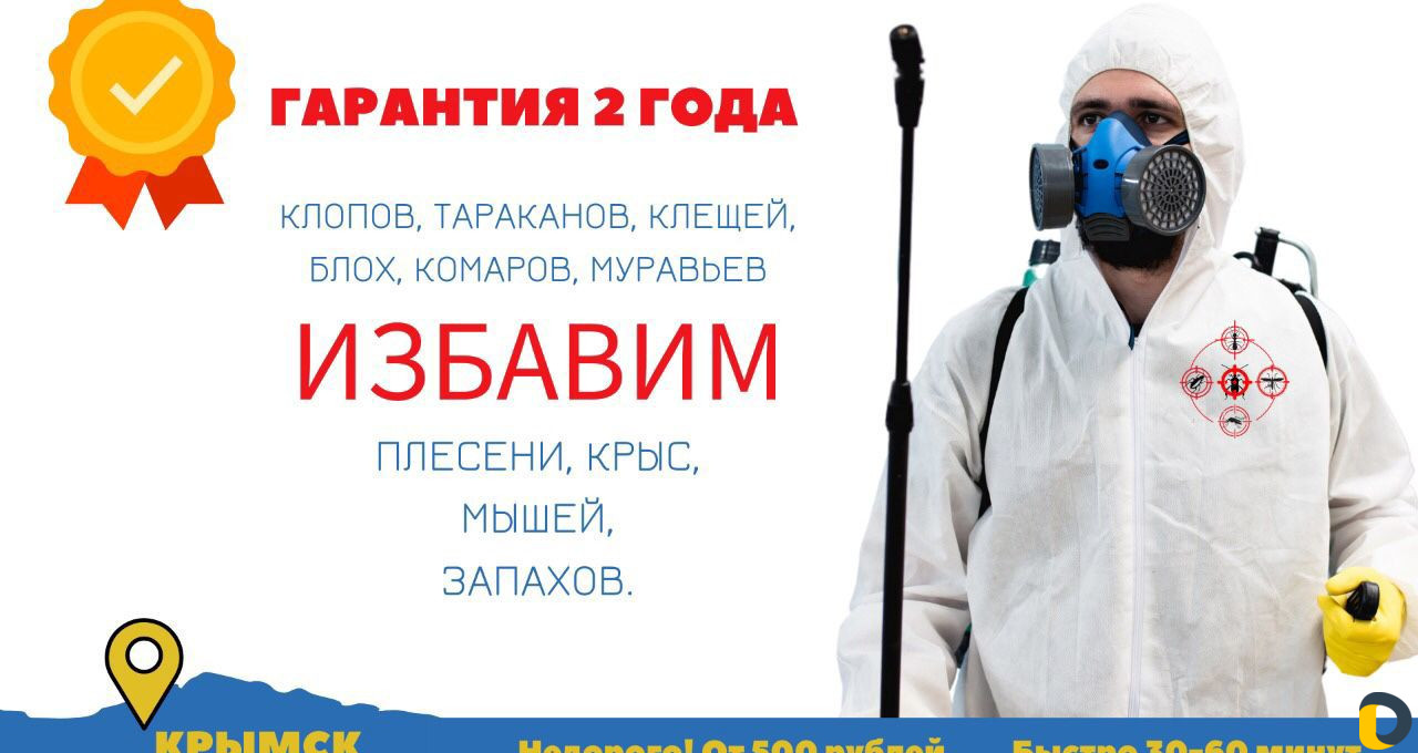 Уничтожение тараканов, клопов, блох, грызунов
