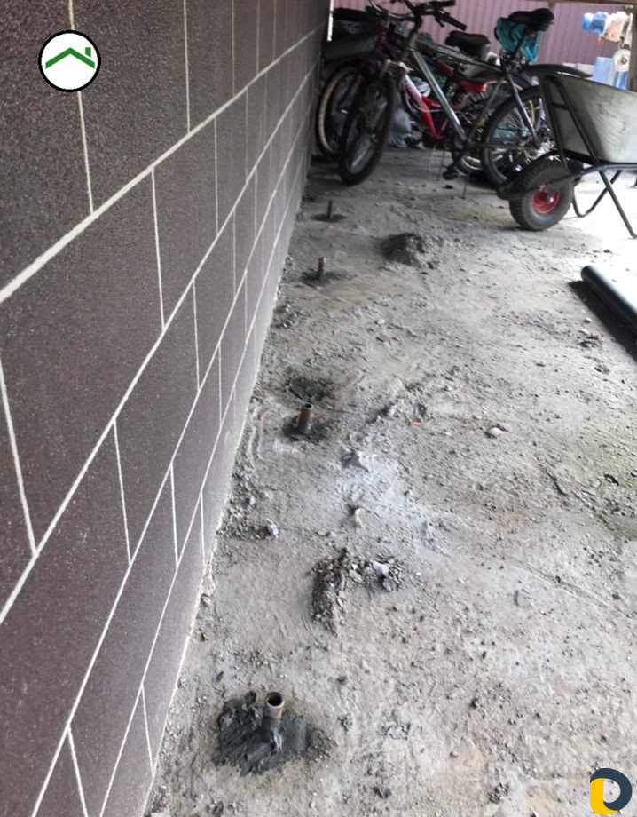 Усиление фундамента, цементация