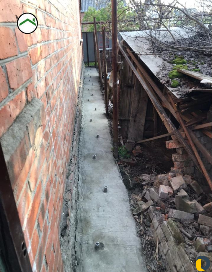 Усиление фундамента, цементация