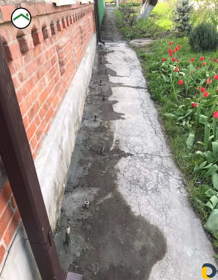 Усиление фундамента, цементация