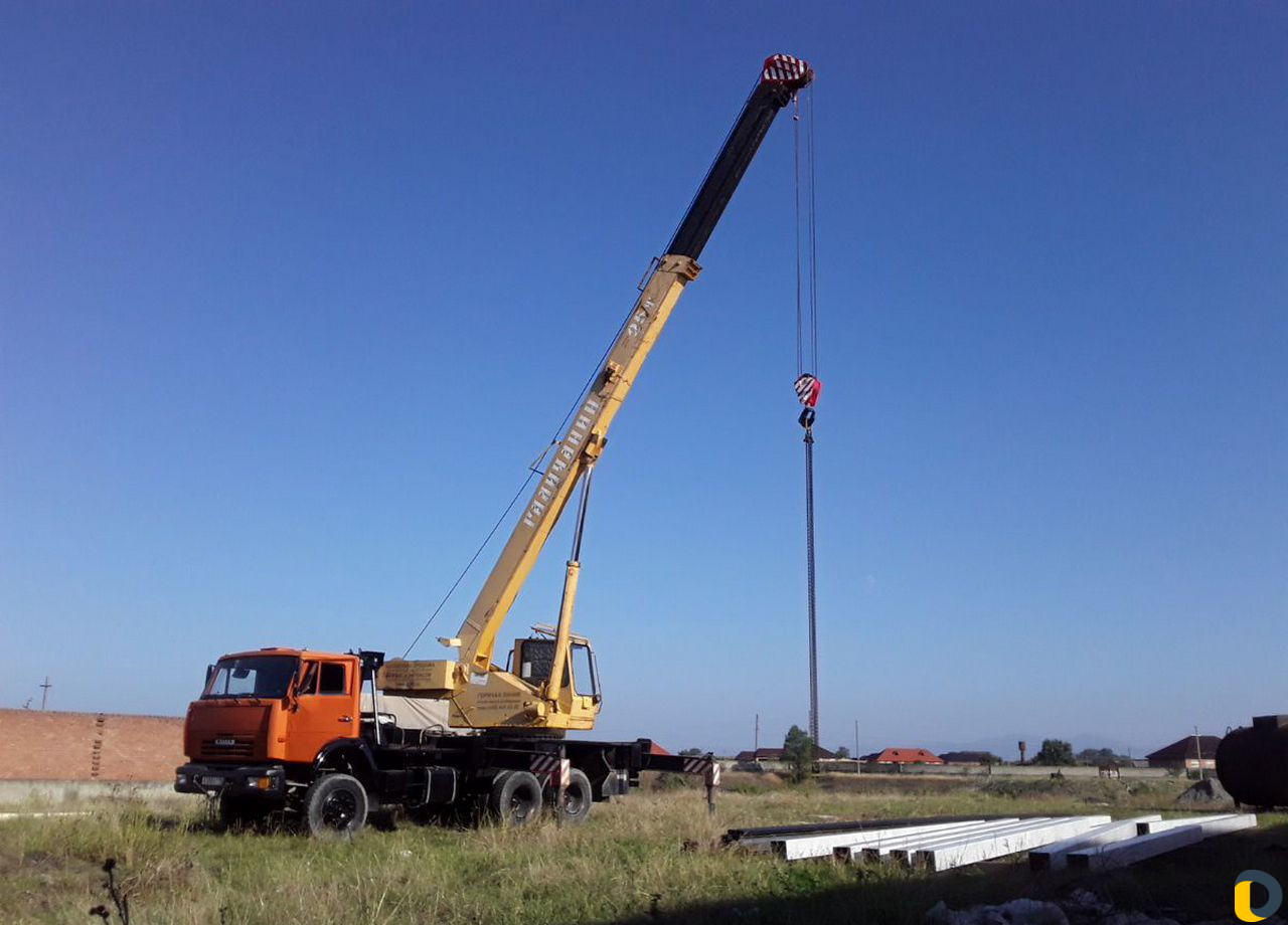 Услуги автокрана камаз 25 тонн