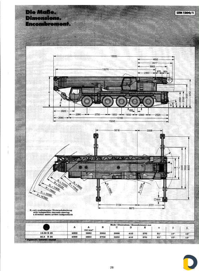 Услуги автокрана Liebherr гп 200 тонн