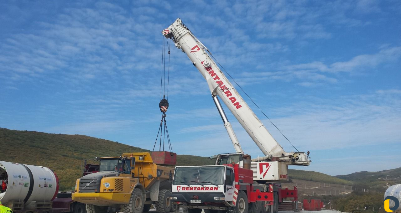 Услуги автокрана Liebherr гп 200 тонн