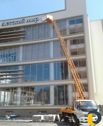 Услуги автовышки телескоп 20 метров на базе фотон
