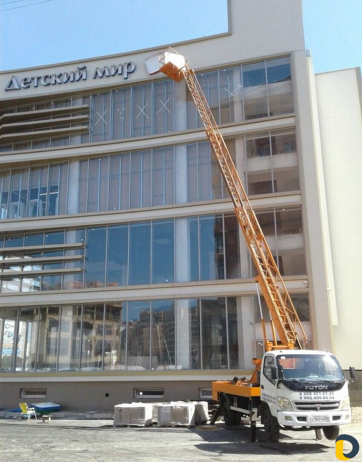 Услуги автовышки телескоп 20 метров на базе фотон