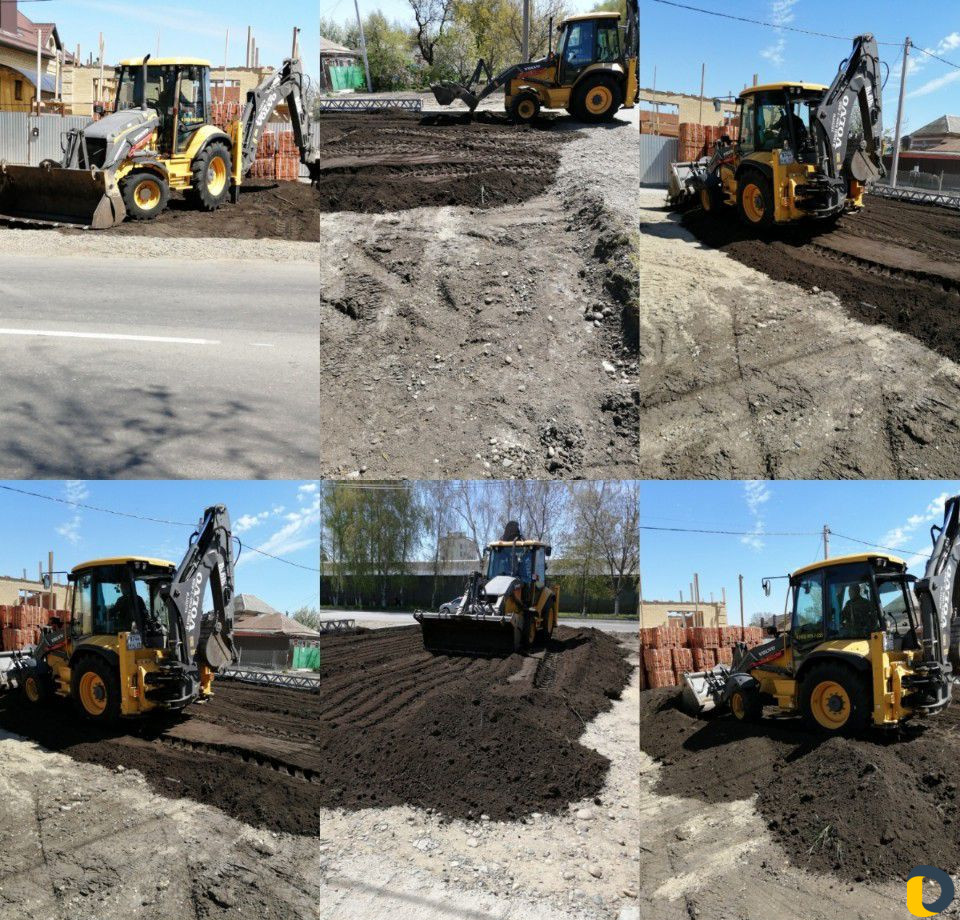 Услуги экскаватора-погрузчика