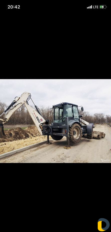Услуги эксковатора погрузчика jcb