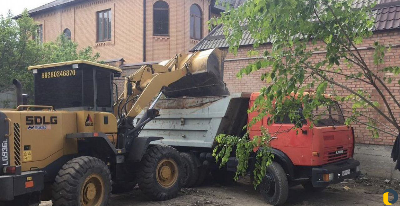 Услуги погрузчика расчистка участок