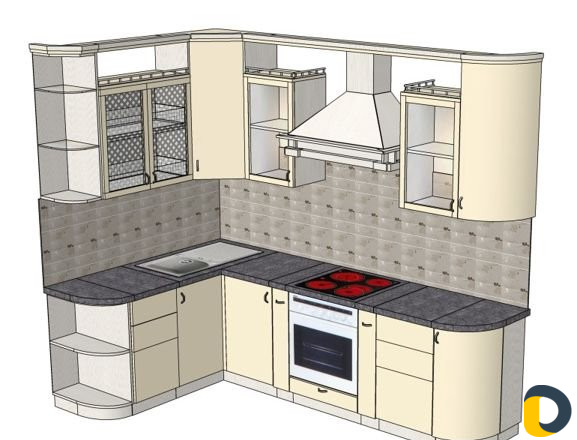 Услуги разработки дизайн-проектов мебели в 3d прог