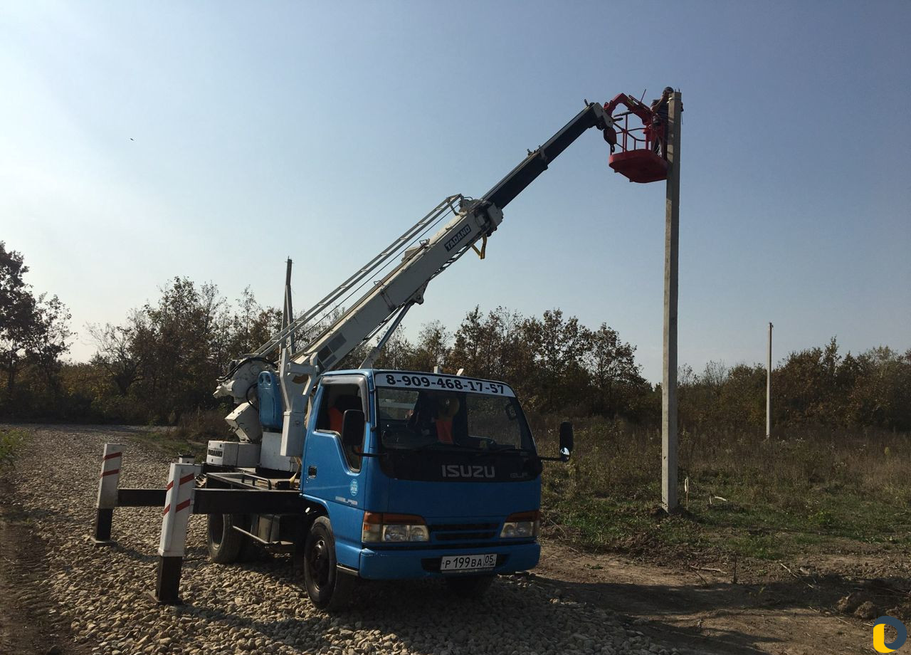 Услуги ямобура (буровой).Кран 3т. Автовышка (мехру