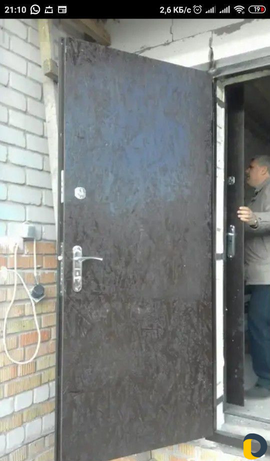 Установка брони дверей