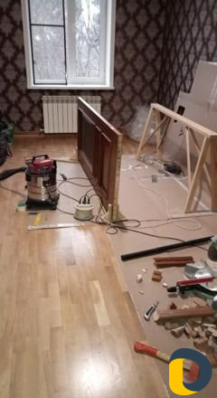 Установка дверей, доборов, капителей. Плинтусов