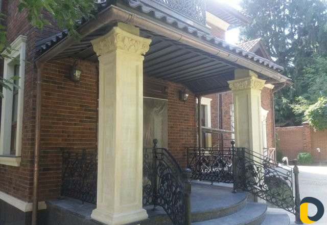 Установка камин барбекю облицовка