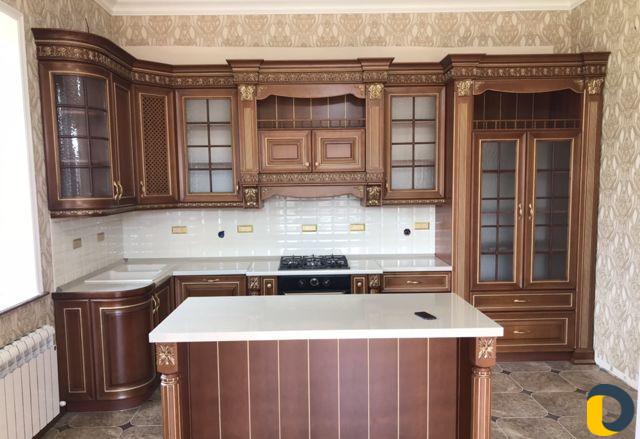 Установка карниза на кухню