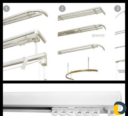 Установка карнизов (для штор)