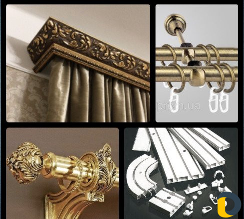 Установка карнизов (для штор)