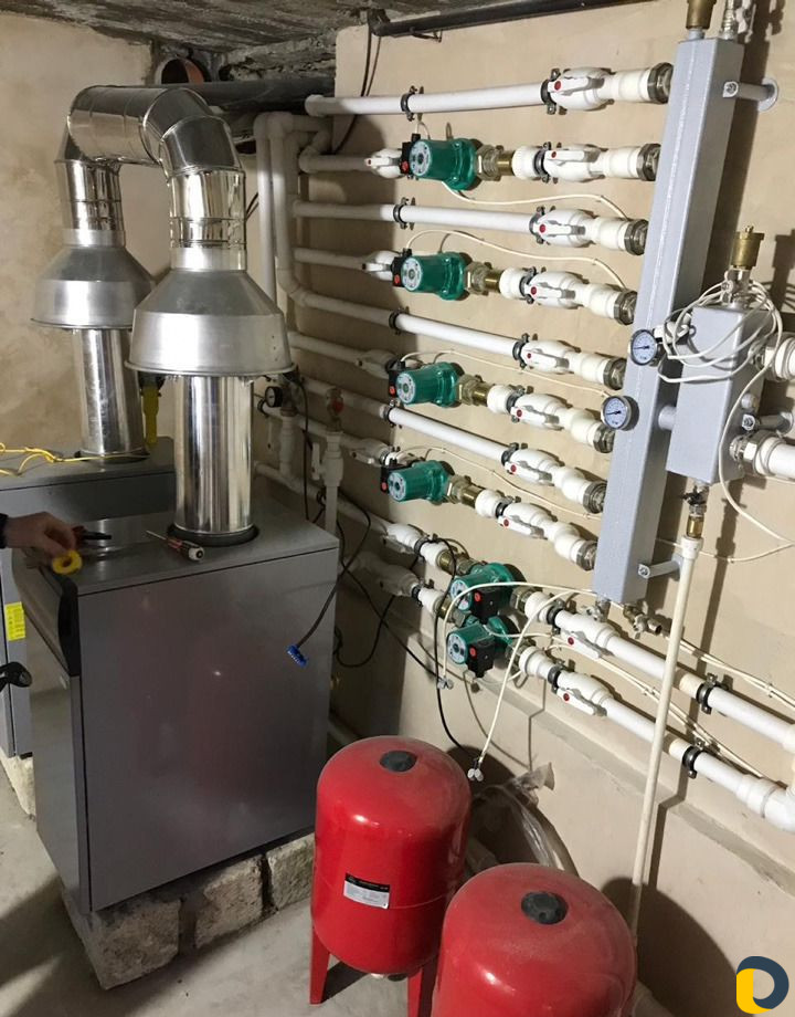 Установка котлов проводка отопительной системы