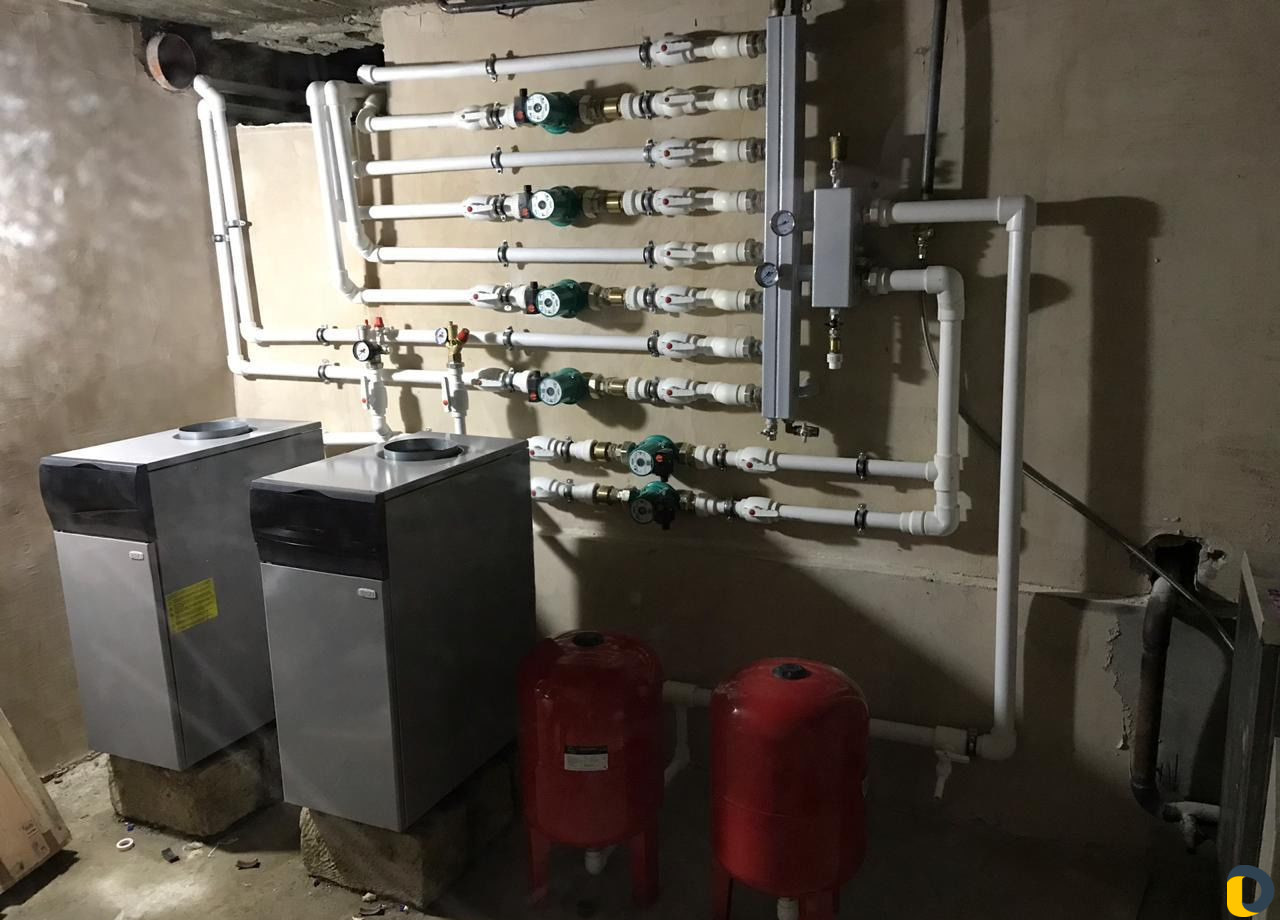 Установка котлов проводка отопительной системы