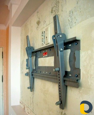 Установка кранштейнов. Настройка тв