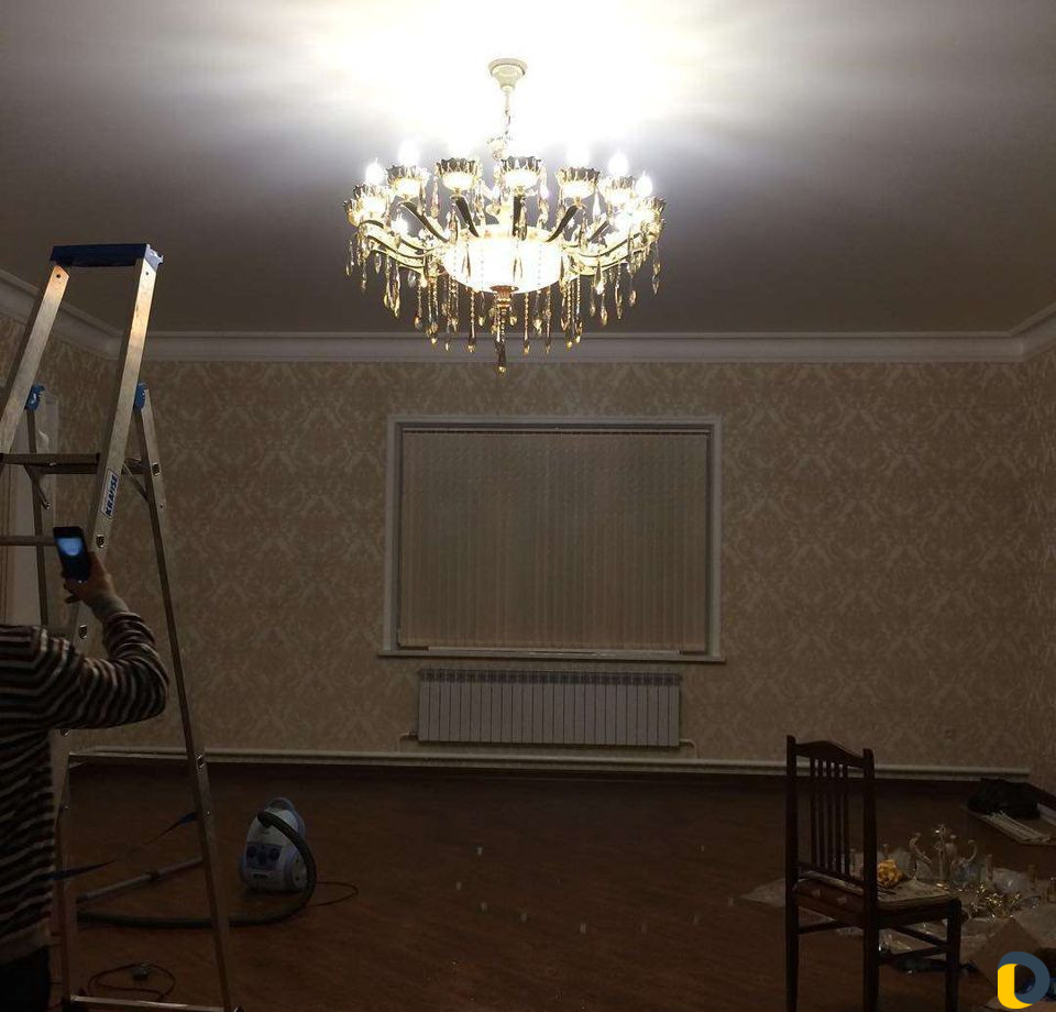 Установка Люстр