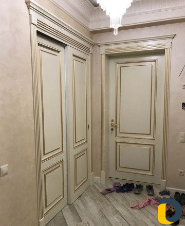 Установка межкомнатных дверей, доборов