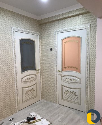 Установка межкомнатных дверей, доборов