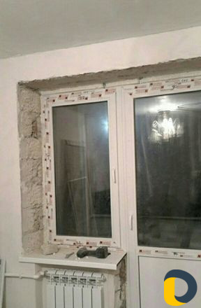 Установка оконных откосов