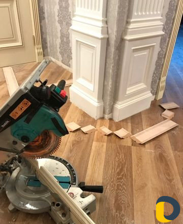 Установка плинтусов