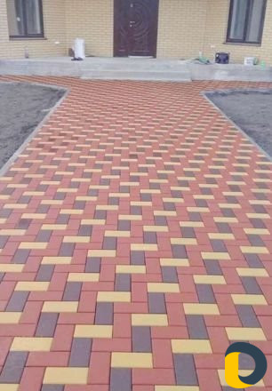 Установка тратуарной плитки