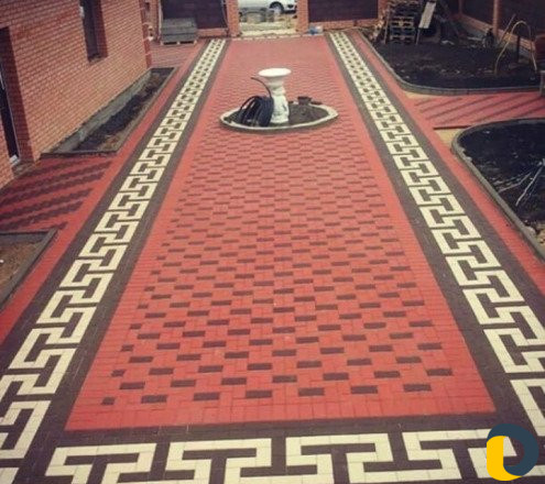 Установка тратуарной плитки