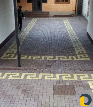 Установка тротуарная плитки