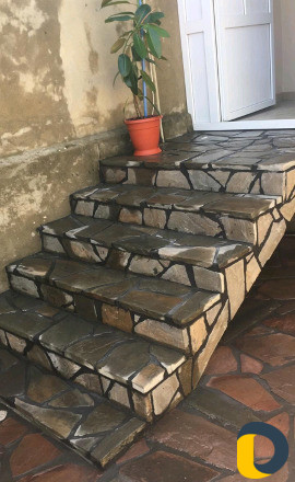 Установка тротуарной плитки и Ростовского камня