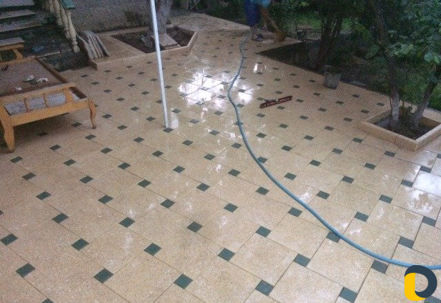 Установка тротуарной плитки