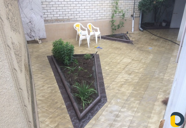 Установка тротуарной плитки