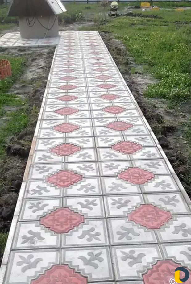 Установка тротуарной плитки