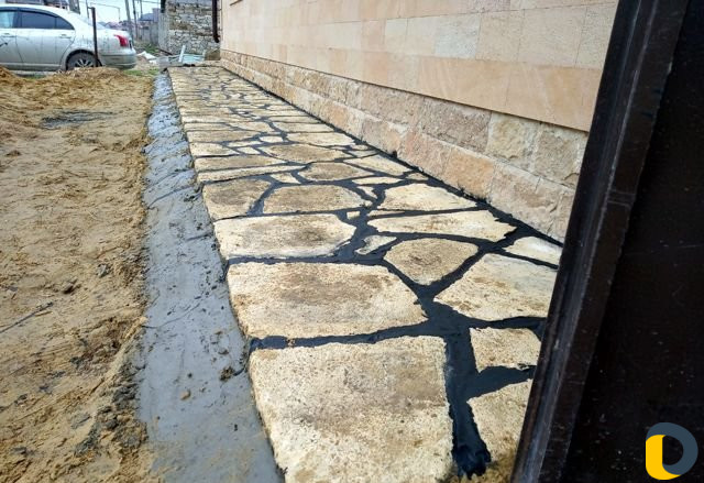 Установка тротуарной плитки