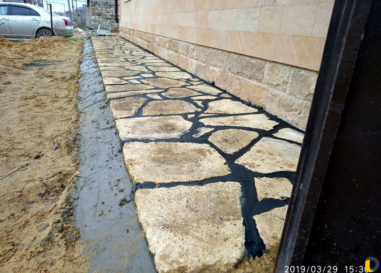 Установка тротуарной плитки