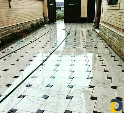 Установка тротуарной плитки