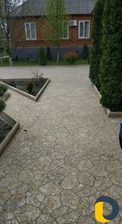 Установка тротуарной плитки