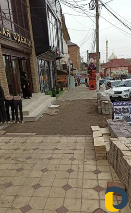 Установка тротуарной плитки