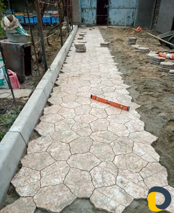 Установка тротуарной плитки