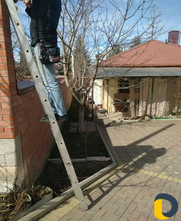 Установка видеонаблюдения пожарной и охранной сигн