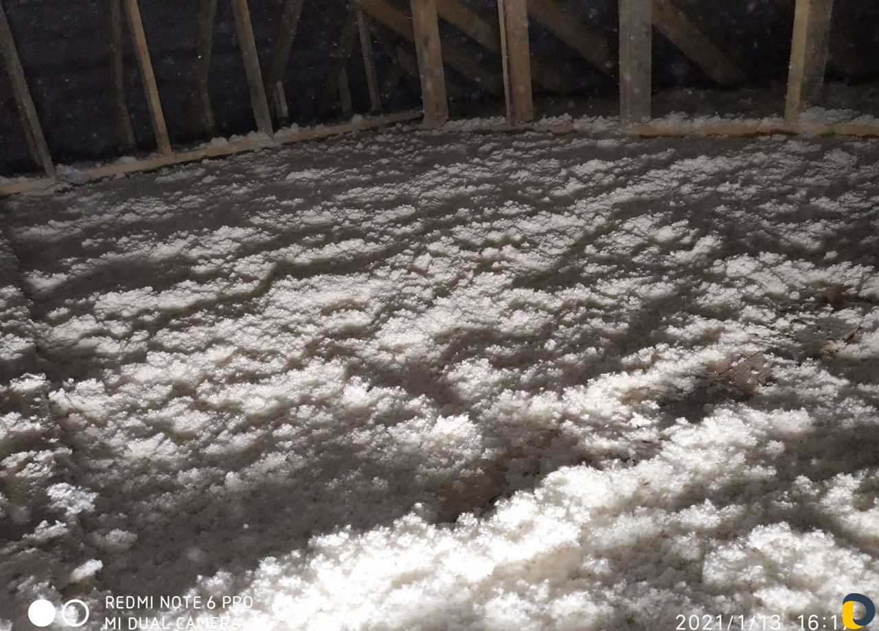 Утепление эковатой