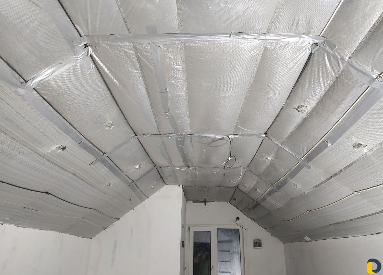 Утепление эковатой